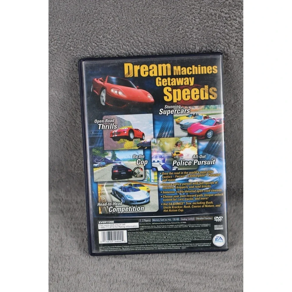 Need‎ For Speed Hot Pursuit 2 Sony PlayStation 2 Video Game EA E NTSC-U/C Racing
